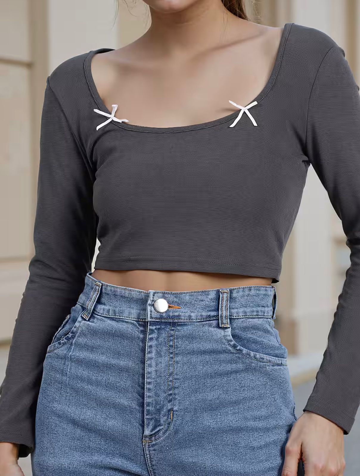 Sleeveless Square Neck Stripped Crop Fitted Top