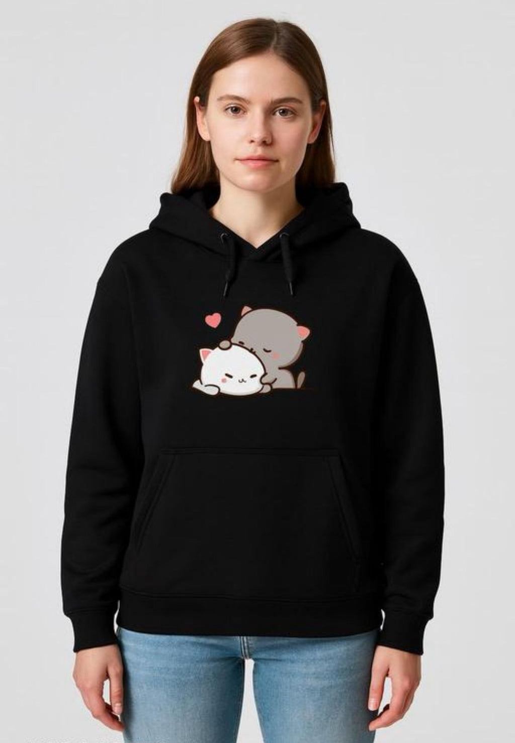 Printed Fleece Hoodie For Women And Girls