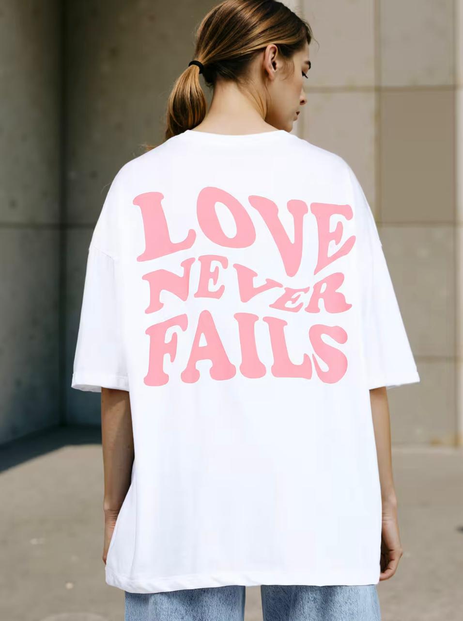 Drop Shoulder Typographic Back Print Oversized Fit Tshirt